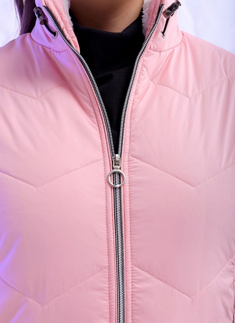 Freehand Women Slim Fit Solid Puffer Jacket - Image 5