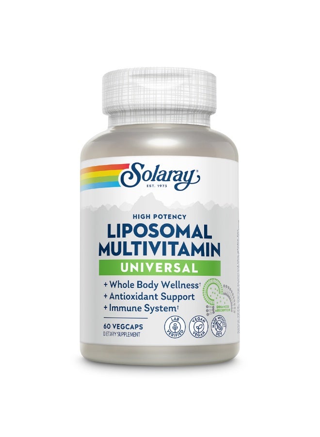 SOLARAY Universal Liposomal Multivitamin Complete Daily Nutritional Support 60 Vcaps - Image 1
