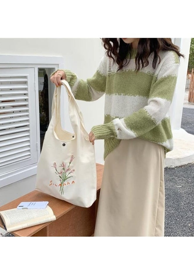 Taoqiao Women canvas Tote Bag  - Image 4