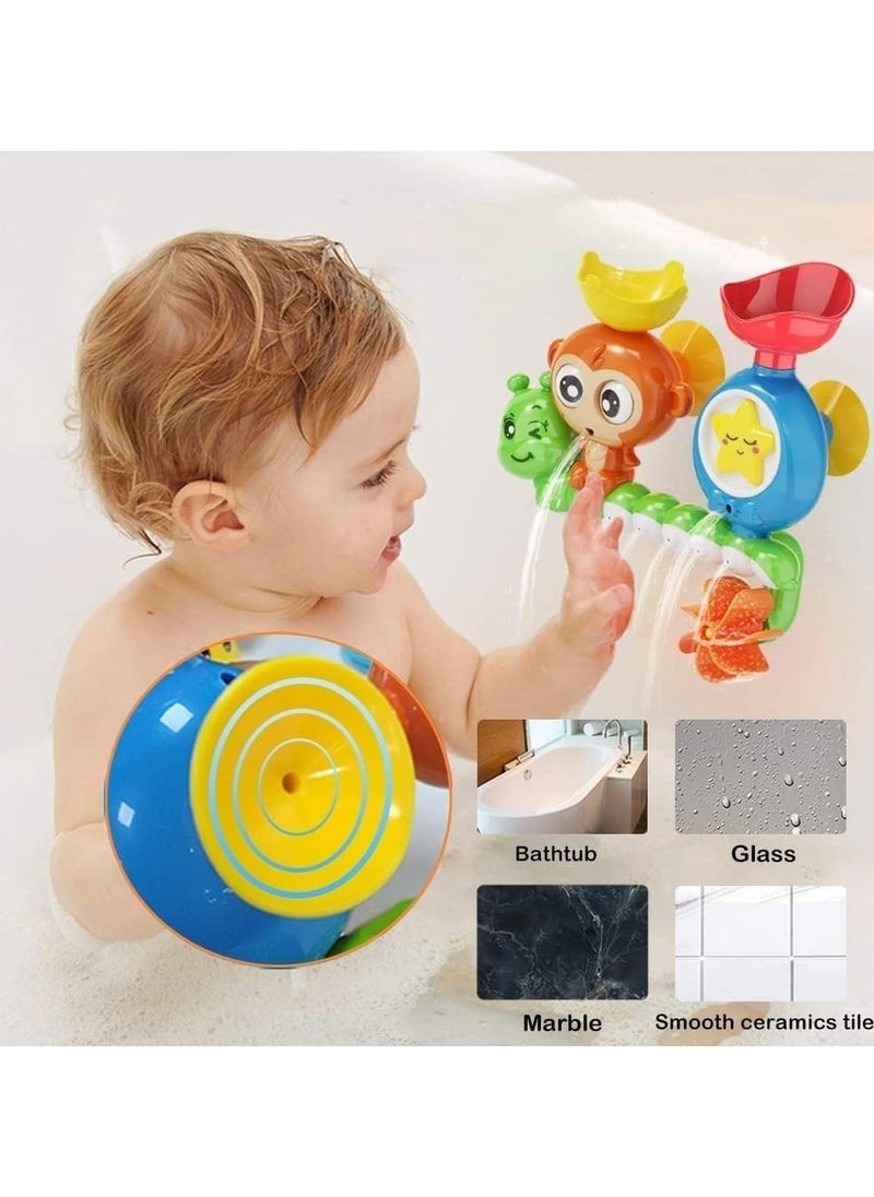 Generic - Baby Bath Toy for Toddlers 2 3 4 5 Years Baby Kids Boys and Girls,Bathtub Toy - Spinning Gear and Googly Eyes for Toddler or Baby Bath Time Sensory Development,Bath Tub Toys for Kids Baby - Image 1