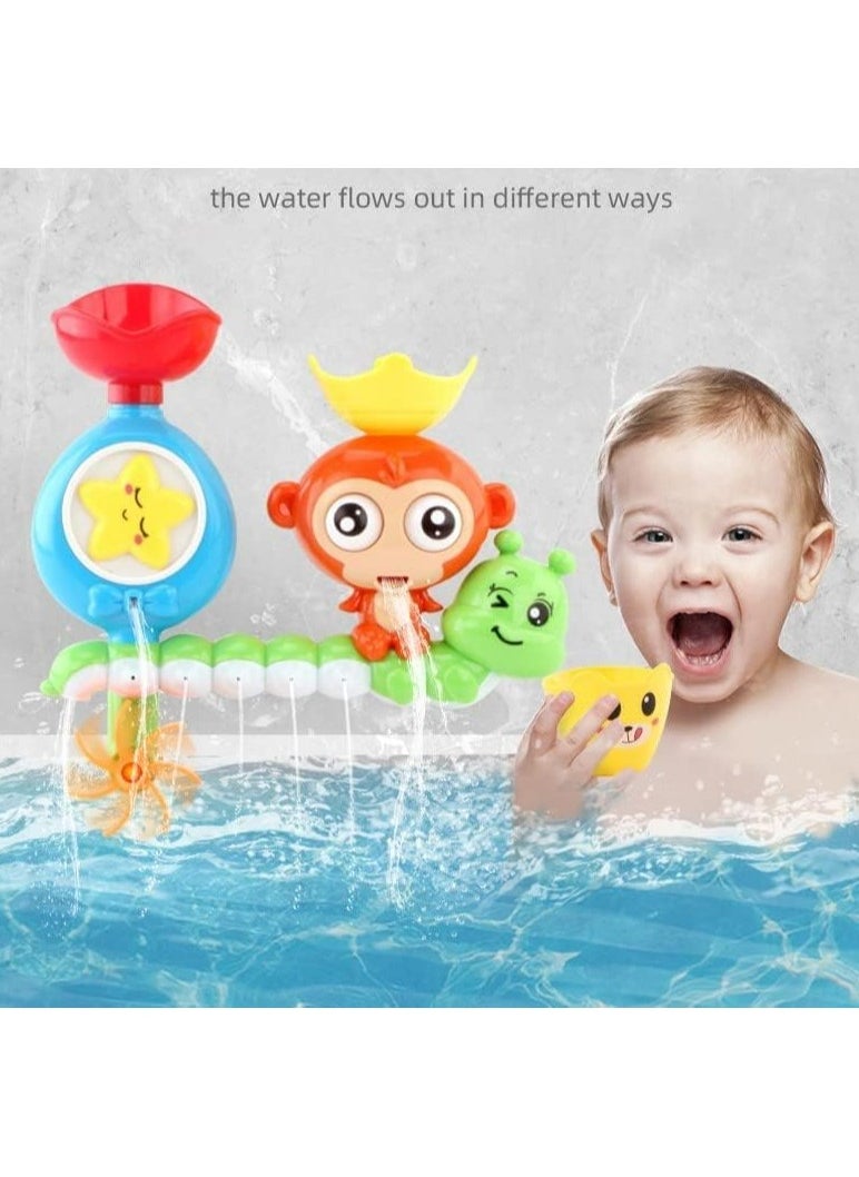 Generic - Baby Bath Toy for Toddlers 2 3 4 5 Years Baby Kids Boys and Girls,Bathtub Toy - Spinning Gear and Googly Eyes for Toddler or Baby Bath Time Sensory Development,Bath Tub Toys for Kids Baby - Image 1
