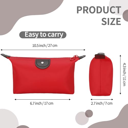 MAKABEE 5PCS Makeup Bag Bulk Toiletry Pouch Waterproof Cosmetic Storage Bags,with Zipper Travel Toiletry Organizer Packing Bag Accessory Organizer for Women and Men - Image 3
