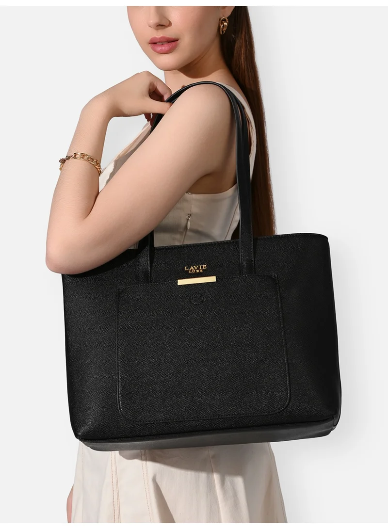 لافي حقيبة يد نسائية فاخرة كبيرة سوداء