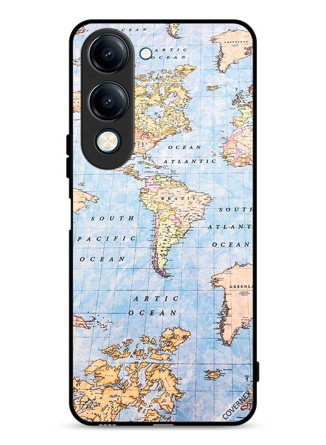 Covernex vivo Y29s Protective Case Cover World Map