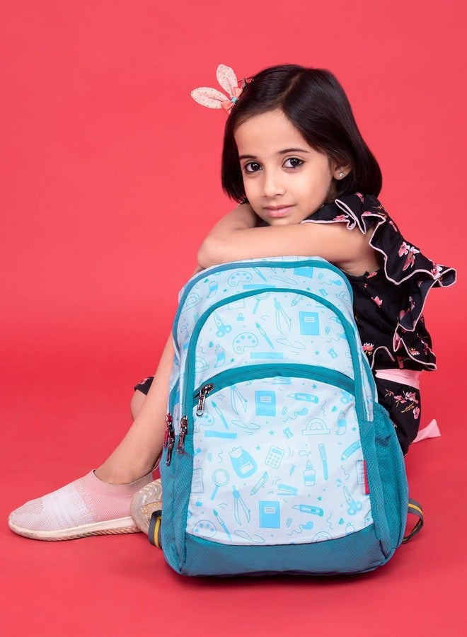 COSMUS KIDO ARTISTO Kids T.GREEN 20L 16 inches Polyester Printed School Backpack Bag ideal for Boys and Girls of Age Group 2-5 yrs | Small Students Daypacks - Image 4