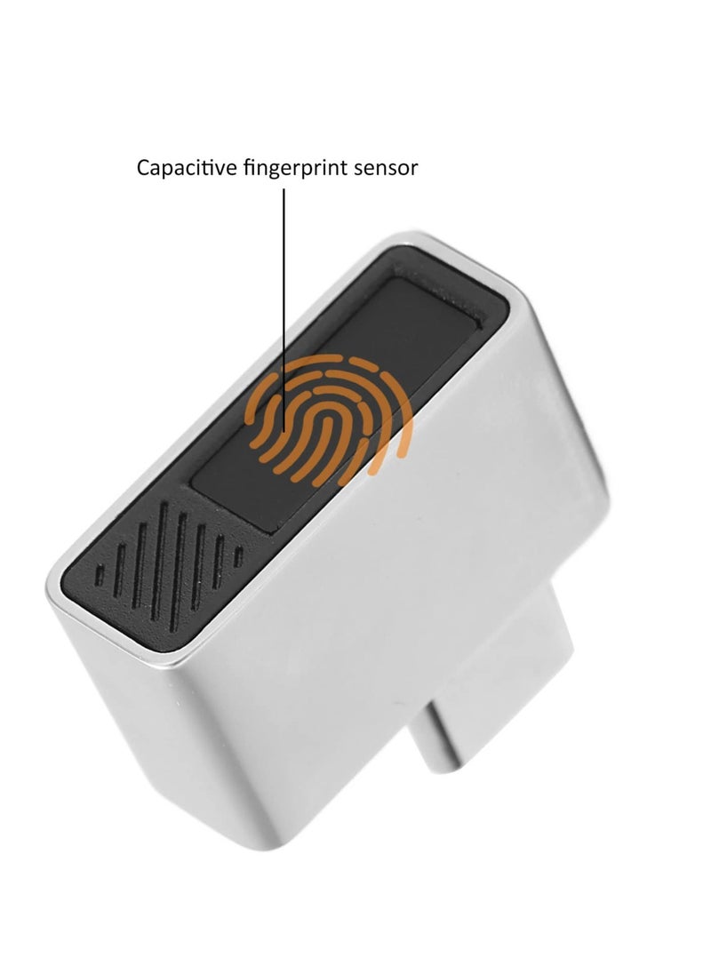 Y&D - Mini USB C Fingerprint Reader for Windows 7,8,10,11, Scanner Support 10 Fingerprints, 0.5s Fast Recognition, Self Learning Algorithm, 360° Touch Speedy Matching - Image 1