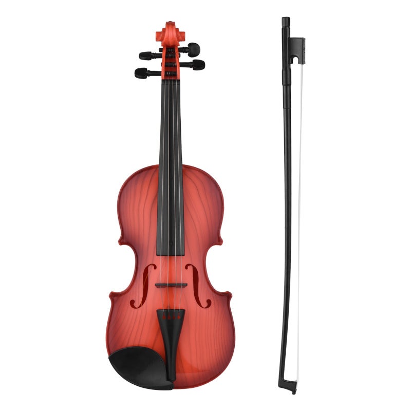 Kids Violin: Brown Mini Electric Violin - Compact Lightweight With Adjustable Strings & Built-In Songs for Little Beginners & Aspiring Young Musicians - Image 4