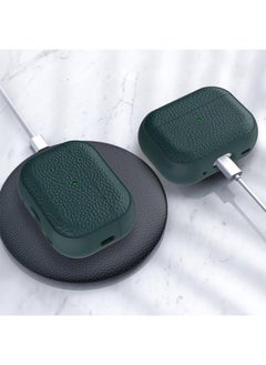 Generic Case Compatible with AirPods Pro 2 Leather Touch Design Protective Case with Hand Strap, Drop-Resistant, Shockproof (Green)  - Image 3