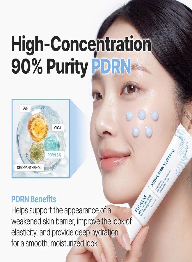 P.CALM Active PDRN 50000 Rejuvenating Cream | Hydrating Moisturizer with Niacinamide & Panthenol for Skin Renewal, Reduced Downtime Look & Plump Glow | Korean Skincare, 20g / 0.7 oz - Image 5