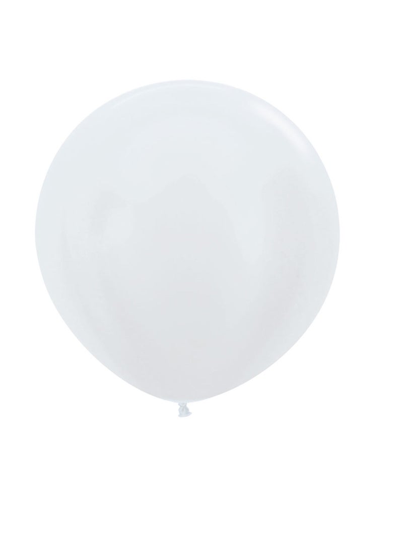 Sempertex 36inch Balloon Latex Balloons Satin White Color  2Pcs 91.5cm - Image 1