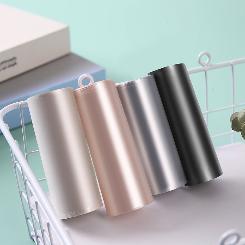 Colorful Large Thickeneded Flat Mouth Garbage Bag Japanese Technology Black 45*50Pe Five Rolls 100 Pieces - Image 3