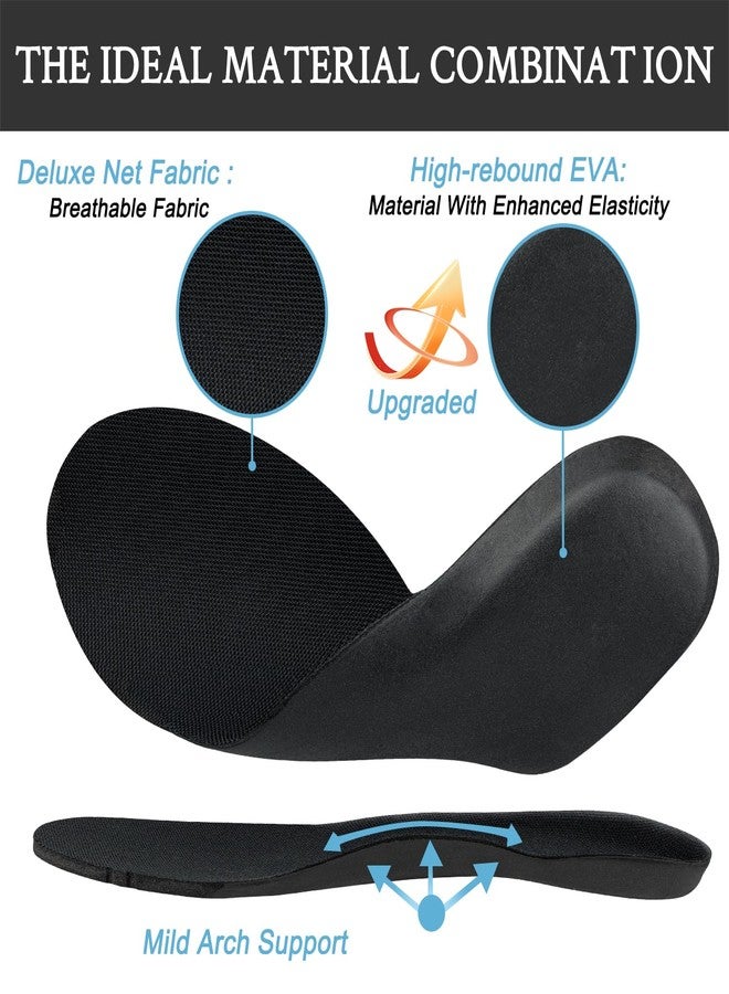 Endoto Insoles for ASICS Running Sneakers, Replacement High-Rebound EVA Inner Inserts Soles for Men & Women Shoes(US Size:M10 / EU Size:44) - Image 3