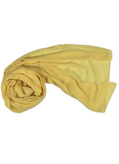 Perfectory PERFECTORY Women Lightweight Solid Chiffon Hijab Shawl Soft Premium Abaya Shawl Wrap Scarves, Long Bridal Hijab Scarf- Mustard Yellow  - Image 1