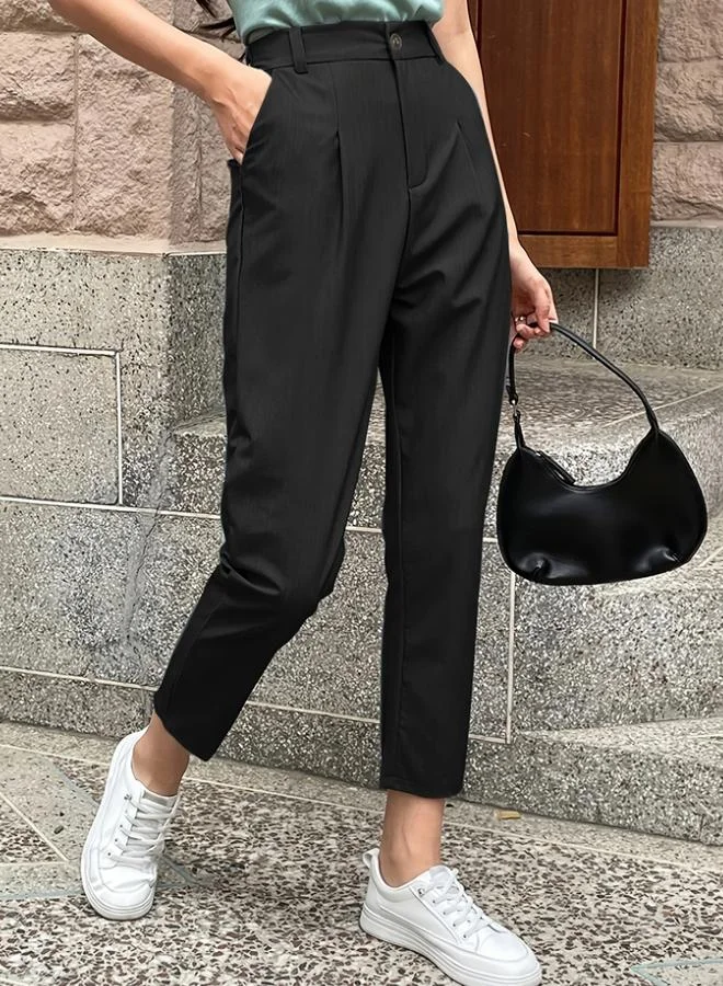 Take Two Solid Pocket Detail Ankle Length Skinny Pants