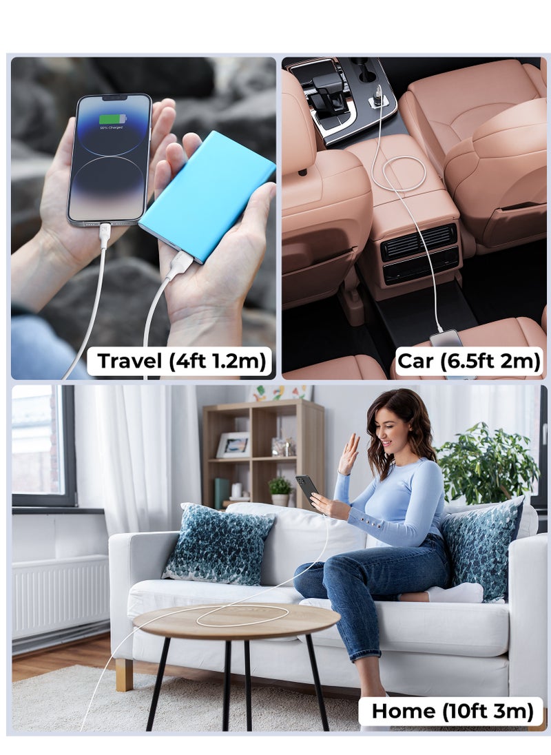 VOLTME - iPhone Charger Cord (2M) 2.4A Lightning Cable Fast Charging High Speed Data Sync USB Cable Compatible with iPhone 14/14 Pro/14 Plus/14 Pro Max, 13/12/11/XS MAX/XR/XS/X/8/7/Plus/iPad Air Pods- White - Image 1