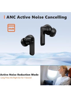 General Wireless earbuds, Active Noise Cancelling Bluetooth earbuds, headphones with 35 hours play time, in-ear detection, touch controls, ENC technology for clear calls, Bluetooth 5.1, USB-C fast charging, IPX7 water resistant  - Image 2
