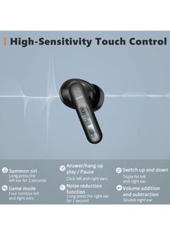 General Wireless earbuds, Active Noise Cancelling Bluetooth earbuds, headphones with 35 hours play time, in-ear detection, touch controls, ENC technology for clear calls, Bluetooth 5.1, USB-C fast charging, IPX7 water resistant  - Image 5