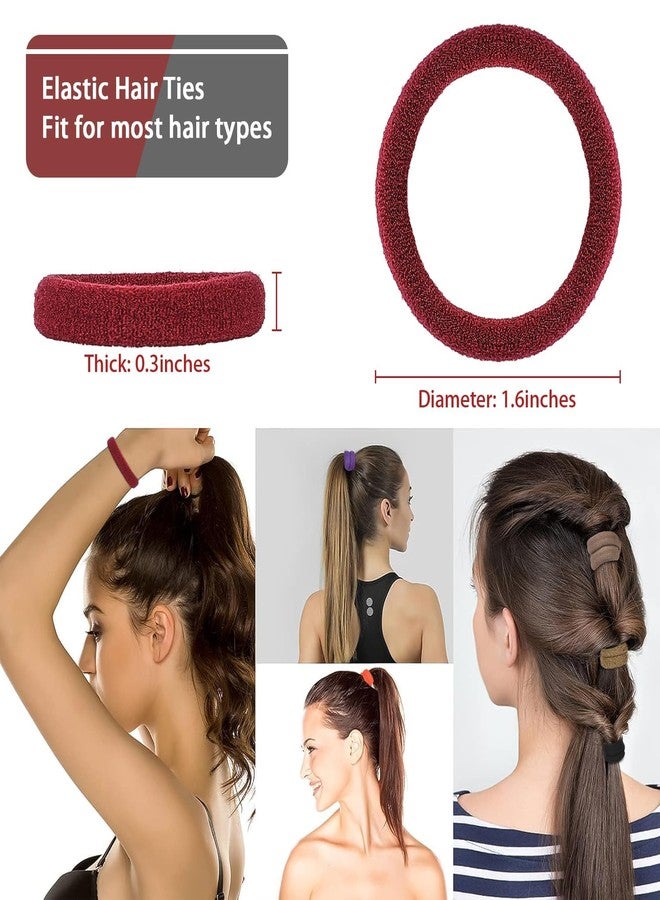 SYGY 150 PCS Elastic Hair Ties, Seamless Hair Band, Ponytail Holder No Crease, Cotton Bands No Damage, Hair Scrunchies for Thick Thin Hair, Hair Accessories for Women Gifts - Image 3
