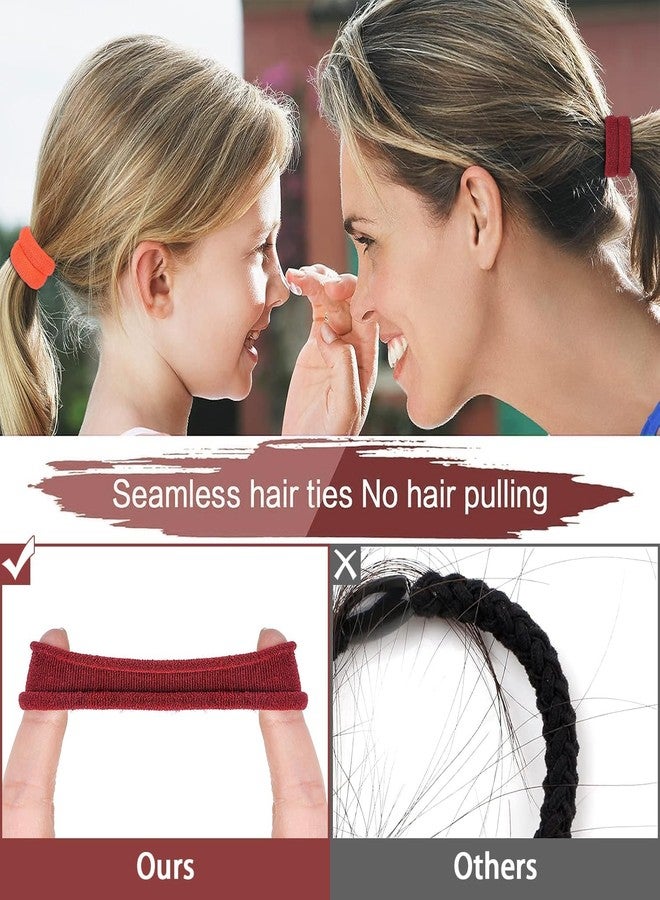 SYGY 150 PCS Elastic Hair Ties, Seamless Hair Band, Ponytail Holder No Crease, Cotton Bands No Damage, Hair Scrunchies for Thick Thin Hair, Hair Accessories for Women Gifts - Image 2