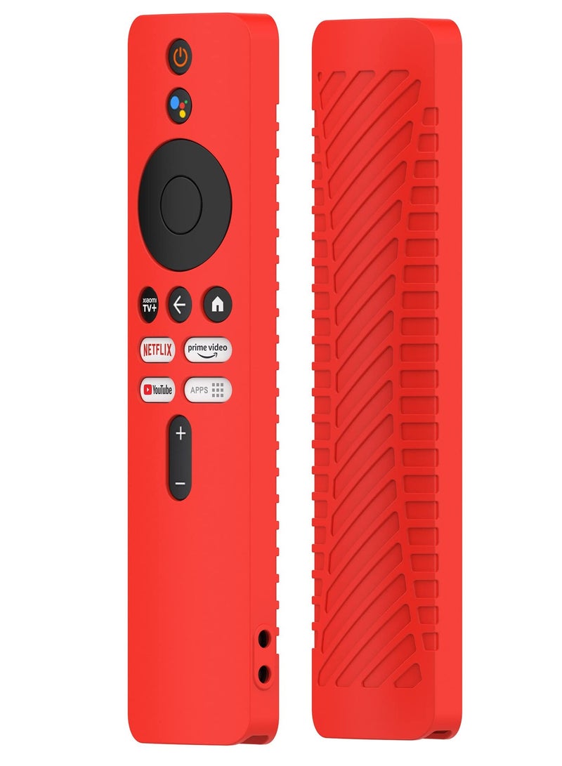 Excefore Silicone Case for for Xiaomi Mi Box 4K TV, Silicone Protective Case for Xiaomi Mi Box 4K TV (2nd Gen) Remote, 2nd Gen Stick Remote Control Anti Slip Silicone Protective Skin Cover with Lanyard (Red)  - Image 2