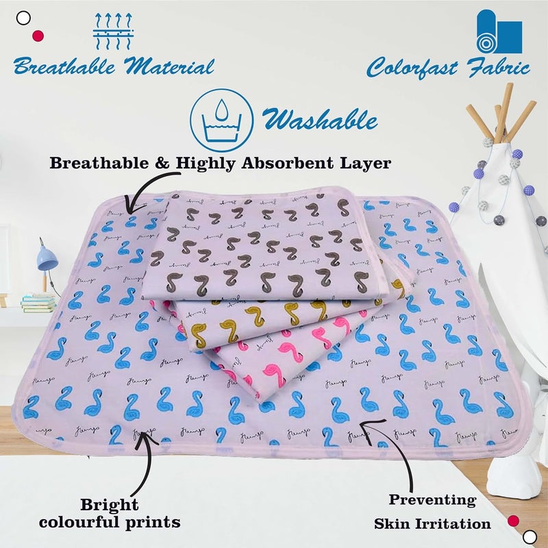 Kwitchy New Born Baby Cotton Bedding Set Gift Combo Pack of Play Gym Bed Sleeping Bag Sheets Blue 06 Months 3PCS Set - Image 5