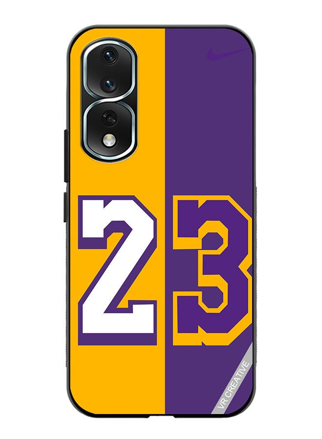 VR CREATIVE Protective Case Cover For Honor 80 Pro Purple Yellow Design Multicolour - Image 1