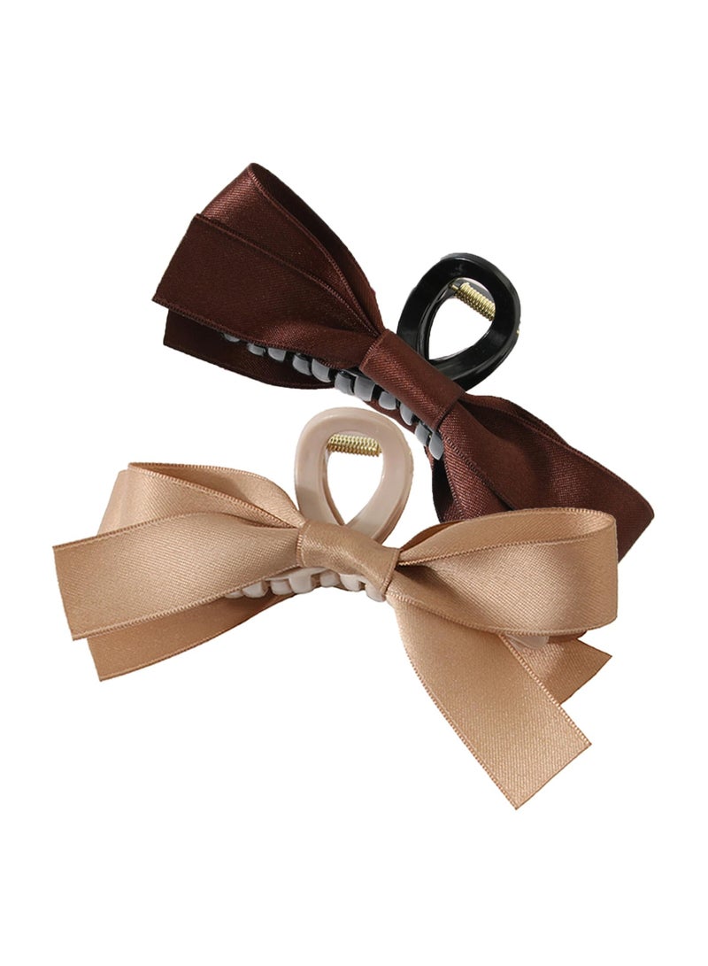 SOLARAE 4 Pcs Hair Claw Shark Clips for Thick Hair, Large Hair Claws Vintage,  Gentle Hair Claws Clip Thin, Non Slip Shark Clip Hair Clamps, Hair Accessories, Hair Bows for Women Girls Hair Style - Image 5