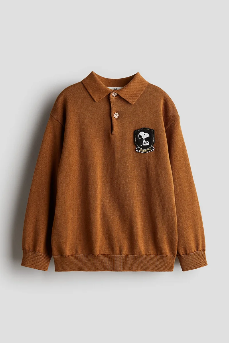 H&M Fine-knit polo shirt