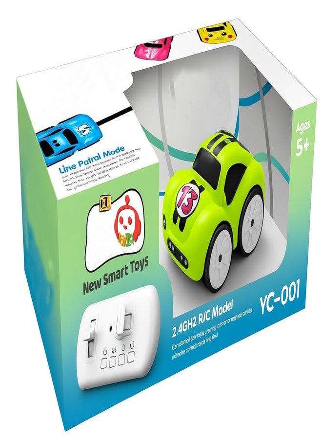 سيارة TOYIQ Magic Induction 2.4GR/C للسكك الحديدية للأطفال - سيارة لعبة ذكية بوضع دورية الخط مع جهاز تحكم عن بعد، لعبة ذكية ممتعة، مركبة سباق صغيرة ملونة للأولاد والبنات، ألعاب ذكية جديدة (للأعمار من 5 سنوات فما فوق) - Image 5