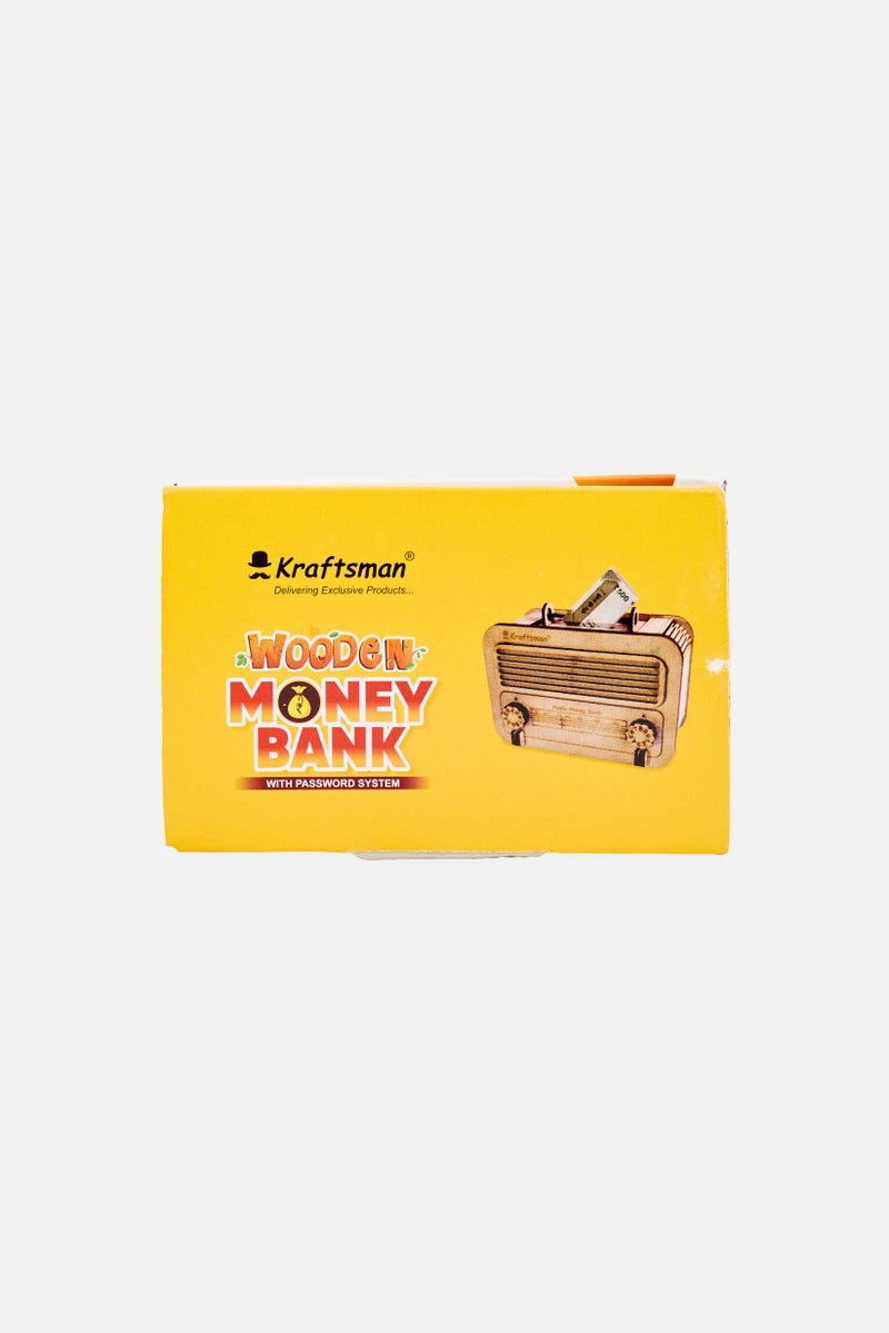 Kraftsman Wooden Radio Money Bank With Password System - Image 4