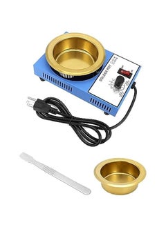 Arabest Solder Pot, 300W 110V, 100mm Soldering Bath Titanium Plate, Capacity 1500g 200-450°c,Include Extra 100mm pot& Solder Paste Scraper for Welding and Soldering Bath  - Image 1
