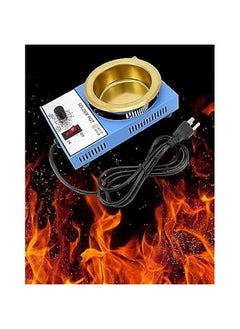 Arabest Solder Pot, 300W 110V, 100mm Soldering Bath Titanium Plate, Capacity 1500g 200-450°c,Include Extra 100mm pot& Solder Paste Scraper for Welding and Soldering Bath  - Image 2