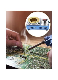 Arabest Solder Pot, 300W 110V, 100mm Soldering Bath Titanium Plate, Capacity 1500g 200-450°c,Include Extra 100mm pot& Solder Paste Scraper for Welding and Soldering Bath  - Image 4
