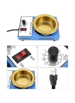 Arabest Solder Pot, 300W 110V, 100mm Soldering Bath Titanium Plate, Capacity 1500g 200-450°c,Include Extra 100mm pot& Solder Paste Scraper for Welding and Soldering Bath  - Image 5