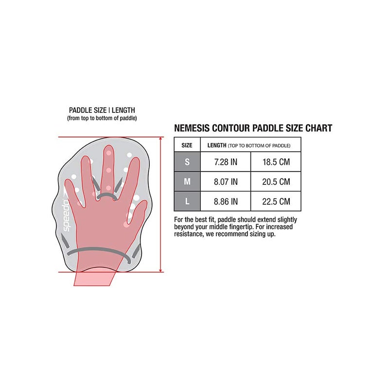 speedo مجاذيف سبيدو للتدريب للبالغين من الجنسين نيمسيس ذات الشكل المنحني - Image 3