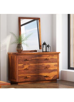PIYUSH HANDICRAFT PIYUSH HANDICRAFT Home Furniture Sheesham Wood Chest of Drawers with Storage Wooden Sideboard CabinetCrockery Unit for Bedroom Kitchen Cabinet Dining Room FurnitureStandardHoney Finish 