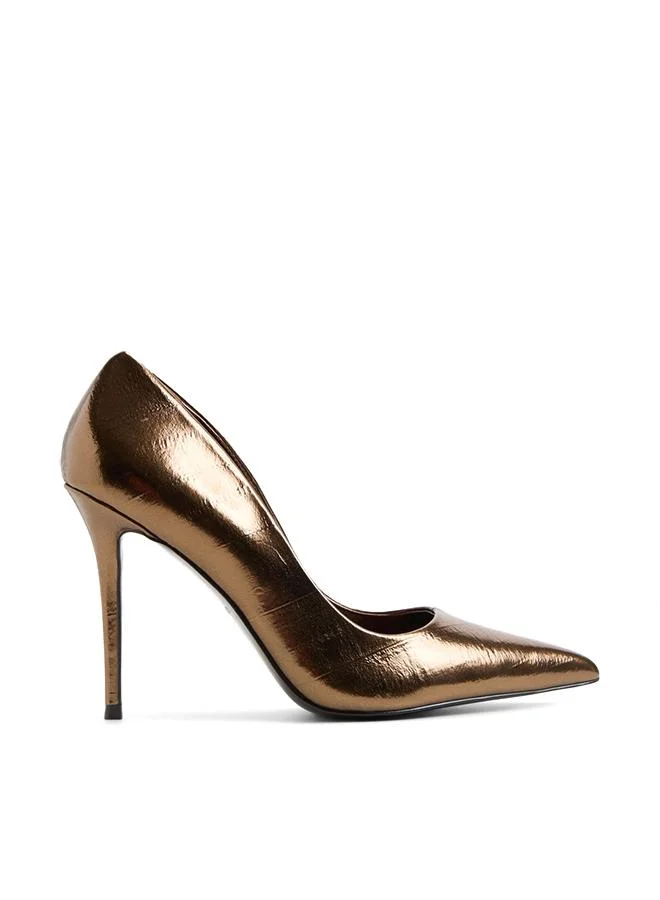 Stazya Ladies Brown Heeled Shoes