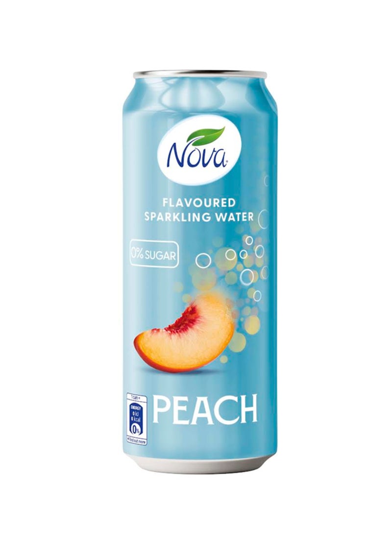 مياه فوارة بنكهة الخوخ