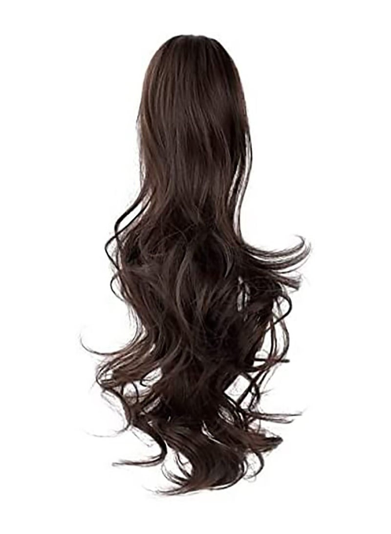 Estelle 40 cm Ponytail Extension Claw Curly Wavy Jaw Clip in Synthetic Hairpiece One Piece Hair Extensions Ponytail A Jaw Long Pony Tails for Women - Image 1