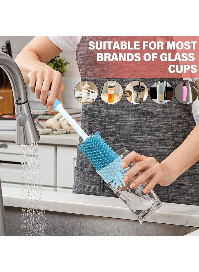 Ranjaner 4Pcs Cup Cleaning Kit with Extra Long Straw Cleaner Brush,4 in 1 Bottle Gap Cleaner, Long Handle Silicone Brush, Multipurpose Brush Cleaner Kit - Image 5