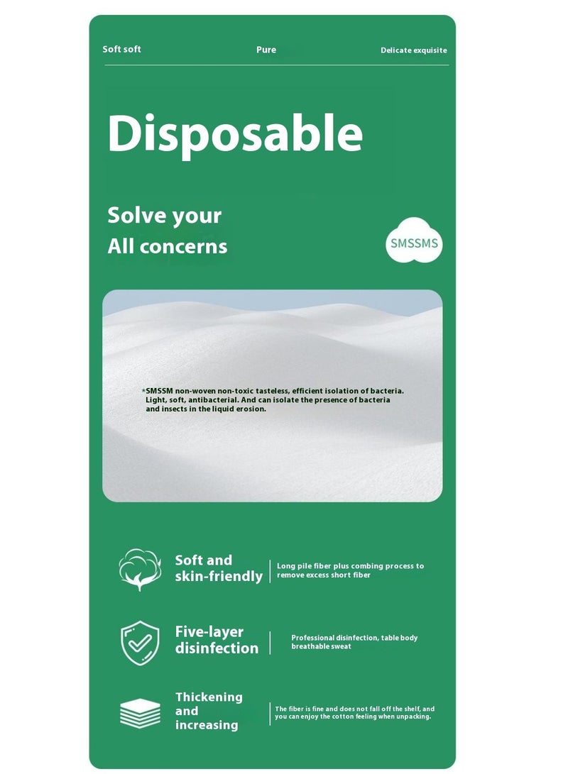 general 2-Packs Disposable Four-Piece Bed Sheets Set Travel Double Bedding Set - Image 3