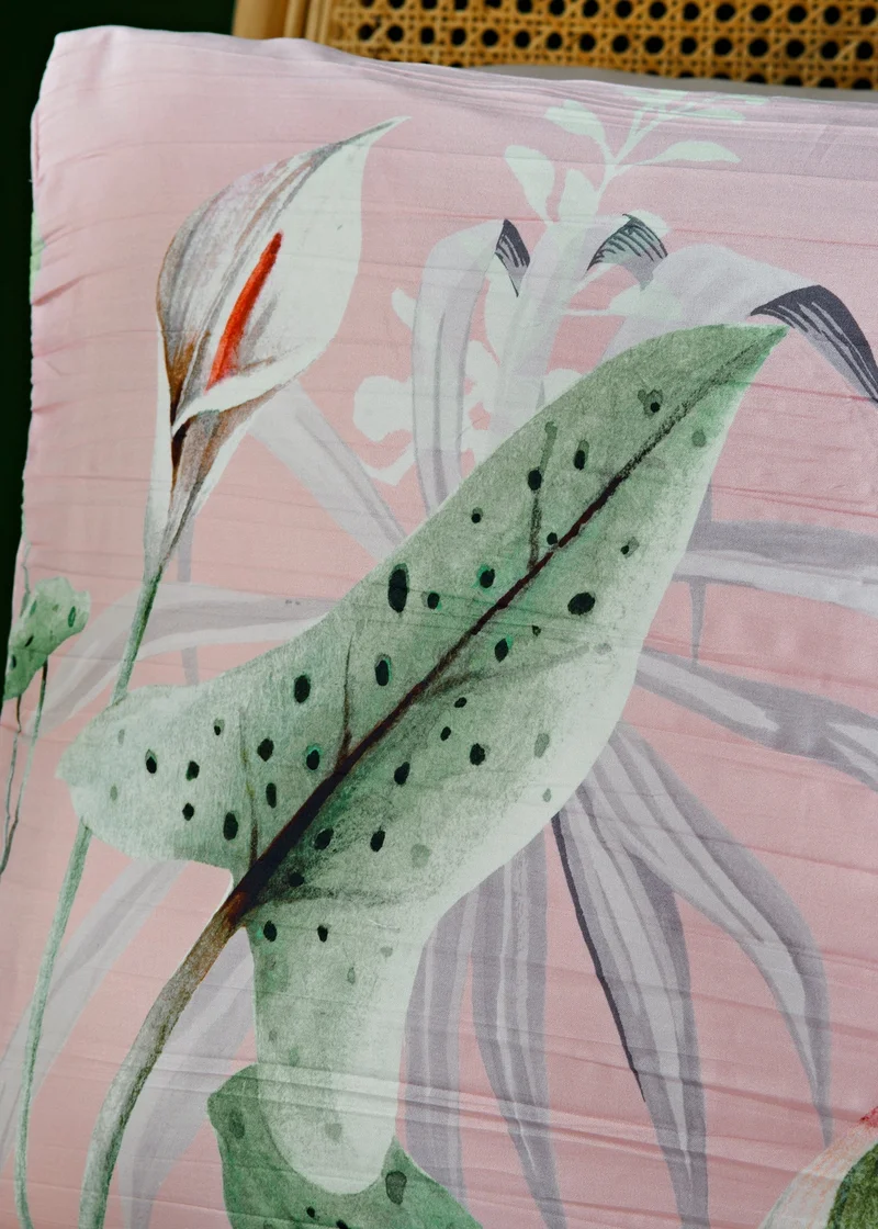 ماتلان Tropical Birds Crinkle Duvet Set