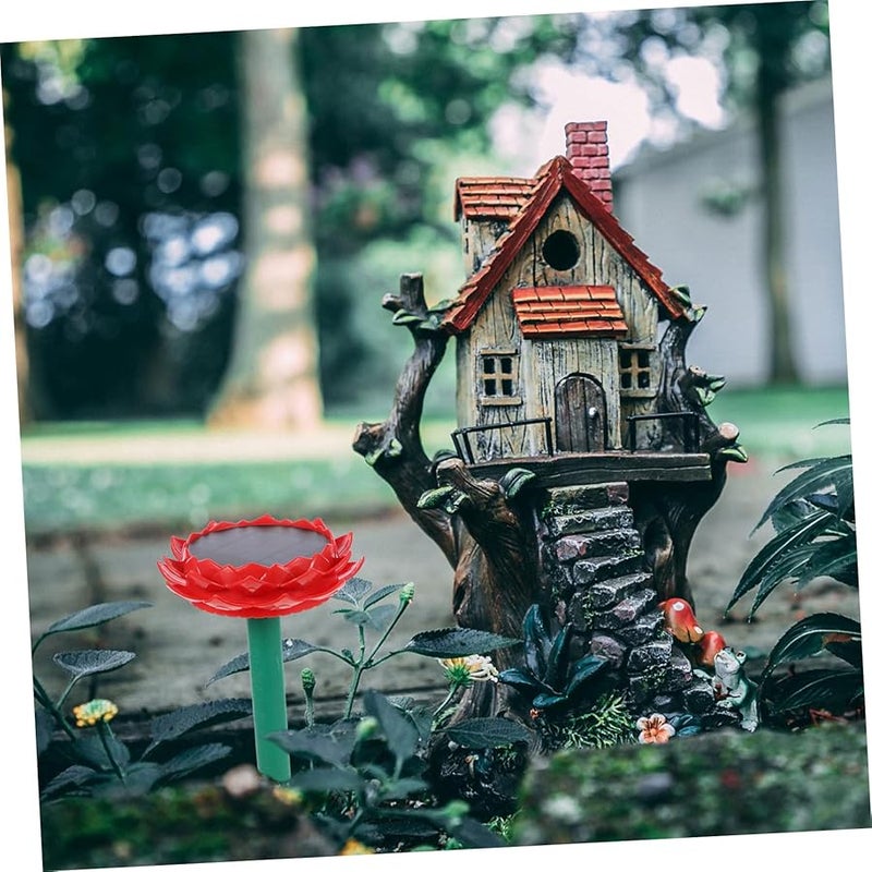 Solar Powered Lotus Speaker Outdoor Bluetooth Music Player with LED Lights - Image 4