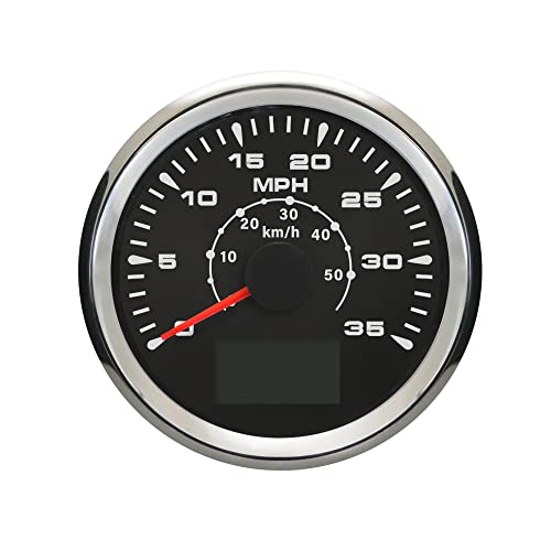 Eling عداد سرعة GPS ELING 3 3/8" بسرعة 35 ميل في الساعة 55 كم/ساعة لليخوت والدراجات الثلجية وزوارق الجتسكي والسفن 12 فولت 24 فولت - Image 3