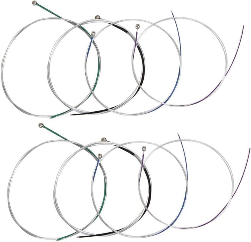 Healifty 8Pcs Violin Strings Full Set Replacement Kit with Ball End Acoustic Violin String Accessories for Improved Tone and Easy Installation - Image 1