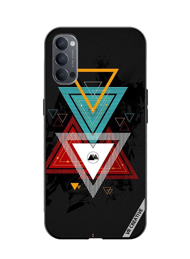 VR CREATIVE Protective Case Cover For Oppo Reno4 Pro 5G Texture Design Multicolour - Image 1