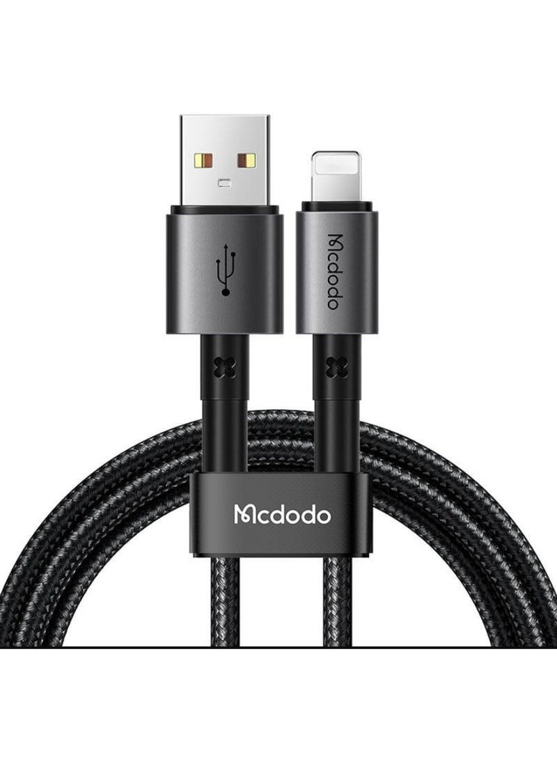 Mcdodo Cable CA‑3580 – USB‑A to Lightning, 3 A, 1.2 m, Nylon Braided - Image 1