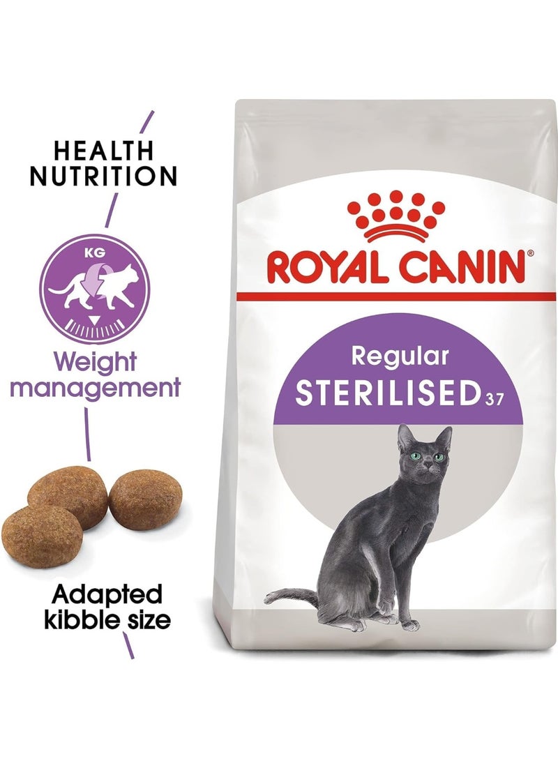 Royal Canin Regular Sterilised 37 Dry Cat Food for Neutered Adult Cats - 400g - Image 5