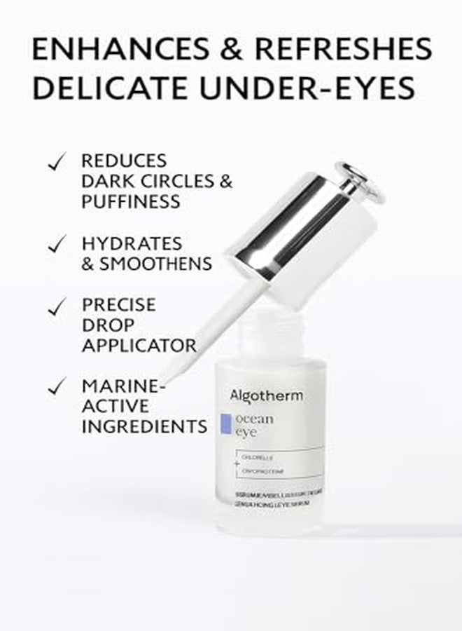 Algotherm Ocean Eye Enhancing Eye Serum - Anti Puffy, Anti Dark Circles, Hydrating Eye Serum with Chlorelle & Cryoprotein - Brightening, Firming & Smoothening Under Eye Treatment - 15ml - Image 5