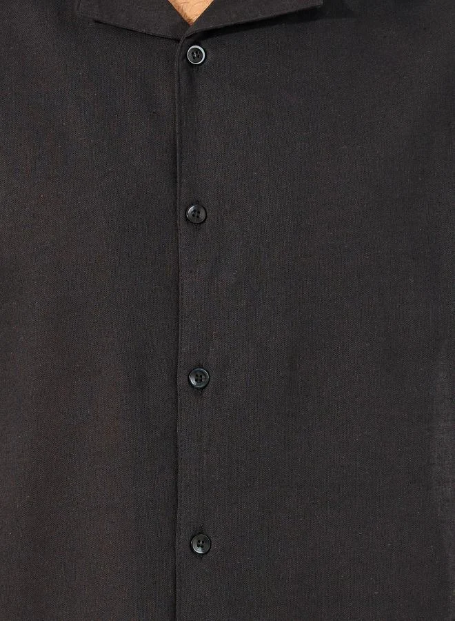 Styli Styli Solid Regular Fit Shirt and Shorts Cord-set